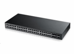 ZyXEL GS1920-48 Zyxel GS1920-48v2 50-port Gigabit WebManaged Switch, 44x gigabit RJ45, 4x gigabit RJ45/SFP, 2x SFP