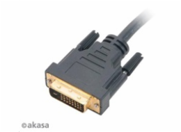 AKASA kabel  DVI-D na HDMI, pozlacené konektory, 2m