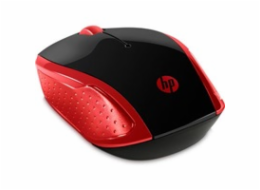 HP myš - 200 Mouse, Wireless, Empress red