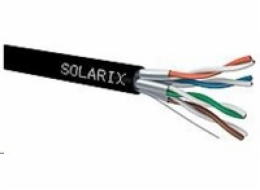 Solarix Kabel STP drát CAT6A STP PE Fca 500m/cívka SXKD-6A-STP-PE