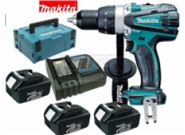 Makita DDF458RF3J Aku vrtací šroubovák Li-ion 3xaku 18V 3,0 Ah,Makpac