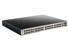 D-Link DGS-3130-54PS L3 Stackable Managed PoE switch, 48x GbE PoE+, 2x 10G RJ-45, 4x 10G SFP+, PoE 370W