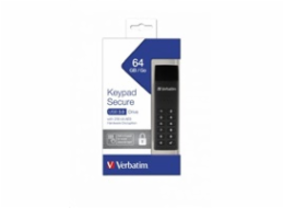 VERBATIM USB 3.0 Drive 64 GB - Keypad Secure (R:160/W:140 MB/s) GDPR 49428