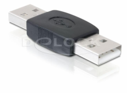 Delock 65011 USB Adapter, USB A černý samec/samec (spojka)