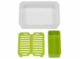 Emsa Clip&Go Brunchbox 518099 1,2l Transparent/Green