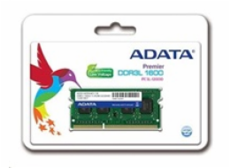 ADATA SODIMM DDR3L 8GB 1600MHz CL11 ADDS1600W8G11-S Adata/SO-DIMM DDR3L/8GB/1600MHz/CL11/1x8GB