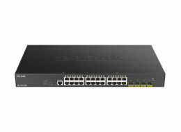 D-Link DGS-1250-28XMP D-Link DGS-1250-28XMP Smart switch 24x Gb PoE+, 4x 1G/10G SFP+, 370W