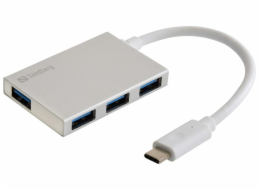 Sandberg 136-20 USB-C to 4 xUSB 3.0 Pocket Hub