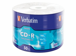 VERBATIM CD-R 700MB/ 52x/ 80min/ 50pack/ wrap