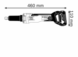 Bosch GGS 18 V-23 PLC aku prímá bruska