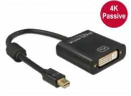 Delock Adaptér mini Displayport 1.2 samec > DVI samice 4K pasivní černý