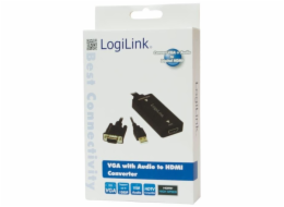 AV LogiLink D-Sub (VGA) - HDMI + USB-A adaptér černý (CV0060)