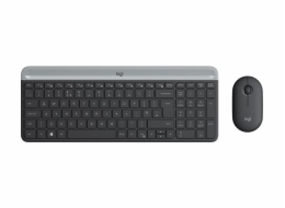 Logitech MK470 Slim Wireless Keyboard and Mouse Combo 920-009260 Logitech klávesnice s myší Wireless Combo Slim MK470 CZ/SK - šedá