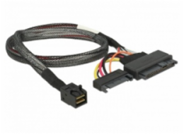 Delock kabel SFF-8643 samec > U.2 SFF-8639 samec + SATA napájecí konektor 50 cm