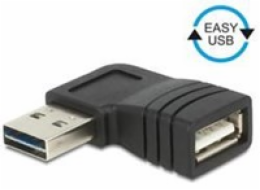 Delock adaptér EASY-USB 2.0-A samec > USB 2.0-A samice pravoúhlý levý/pravý