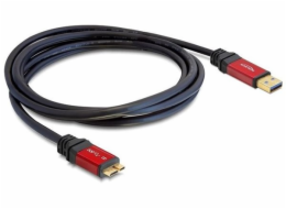 Kabel USB Delock USB-A - miniUSB 2 m Czerwony Czarny (82761)