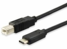 Equip kabel USB-C – USB-B USB 1 m černý (12888207)