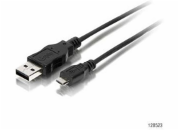 Equip USB-A - microUSB USB kabel 1,8 m černý (128523)