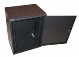 XtendLan WS-22U-64-FS-BLACK XtendLan 22U/600x450, na zeď, jednodílný, plné dveře, úprava proti vykradení