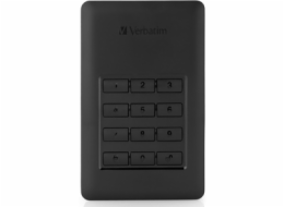 VERBATIM Externí HDD 2TB Incl.KEYPAD USB3.1 USB 3.0 GDPR