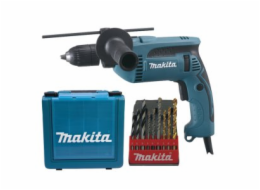 Makita HP1641K1X Příklepová vrtačka s kufrem,rychlosklíčidlo 1,5-13mm,680W