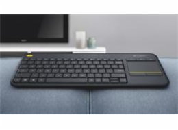 Logitech Wireless Touch Keyboard K400 Plus - EMEA - Czech layout - Black