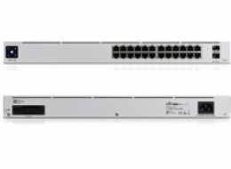 UBNT UniFi Switch USW-Pro-24-POE Gen2 [24xGigabit, 400W PoE+ 802.3at/af/bt, 2xSFP+, 88Gbps]