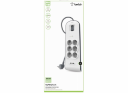 Belkin Surge Plus prepetova ochrana 6-zasuv. + 2 x USB 2,4A