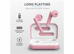 TRUST sluchátka Primo Touch Bluetooth Wireless Earphones - pink