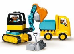 LEGO DUPLO 10931 Nákladní auto a pásový bagr