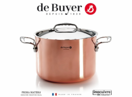 De Buyer Prima Matera Saucepot copper/steel high 24cm induction