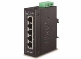 Planet ISW-500T Switch, 5x 10/100Base-TX, ESD, DIN, IP30, -40~75°C