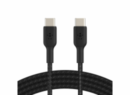 Belkin USB-C/USB-C kabel 1m oplasteny, cerny CAB004bt1MBK