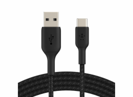 Belkin USB-C/USB-A kabel 1m opletený, cerný CAB002bt1MBK