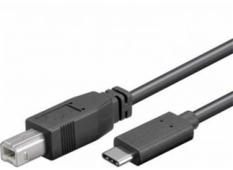 PremiumCord Kabel USB 3.1 konektor C/male - USB 2.0 konektor B/male, 1m