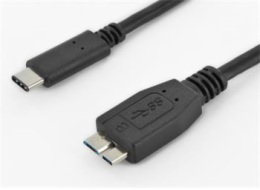 PremiumCord Kabel USB 3.1 konektor C/male - USB 3.0 konektor Micro-B/male, 0.6m