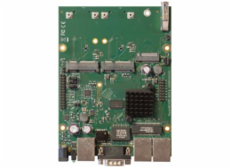 RouterBoard Mikrotik RBM33G Dual Core 880MHz CPU, 256MB RAM, 3x Gbit LAN, 2x miniPCI-e, ROS L4