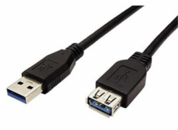 Kabel USB 3.0 A-A 3m A(M)-A(F) prodlužovací, černý