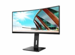 AOC 34" LED CU34P2A / zakřivený/ VA/ 3440x1440@100Hz/ 1ms/ 300cd/ 3000:1/ 50mil:1/ DP/ HDMI/ 4xUSB/ repro