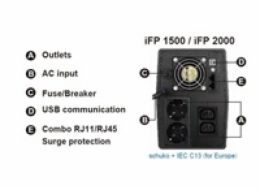 Fortron UPS FSP iFP 1500, 1500 VA / 900W, LCD, line interactive