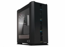 Zalman skříň X3 BLACK / Middle tower / ATX / USB 3.0 / USB 2.0 / průhledná bočnice