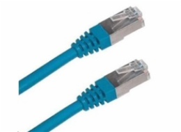 XtendLan patch kabel Cat6A, SFTP, LS0H - 0,25m, modrý (prodej po 10 ks)