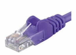 PREMIUMCORD Patch kabel UTP RJ45-RJ45 CAT5e 5m fialová