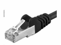 PREMIUMCORD Patch kabel CAT6a S-FTP, RJ45-RJ45, AWG 26/7 10m černá