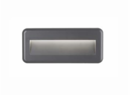 Svítidlo Nova Luce PULSAR STEP GREY 6 schodišťové, IP 54, 4 W