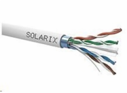 Instalační kabel Solarix FTP, Cat6, drát, PVC, cívka 500m SXKD-6-FTP-PVC