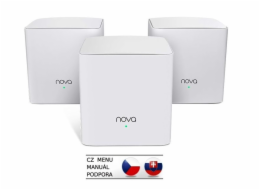 Tenda Nova MW5c (3-pack) WiFi AC1200 Mesh Gigabit system Dual Band, 6x GLAN/GWAN, SMART CZ aplikace