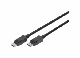 DIGITUS Připojovací kabel DisplayPort, DP M / M, 1,0 m, Ultra HD 8K, verze 1.3 / 1.4, bl