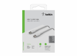 Belkin USB-C/USB-C kabel 1m oplasteny, bily CAB004bt1MWH