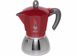 Bialetti MOKA na 6 sálku cervená vhodná pro indukci